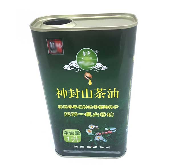 1L冷榨茶油鐵罐