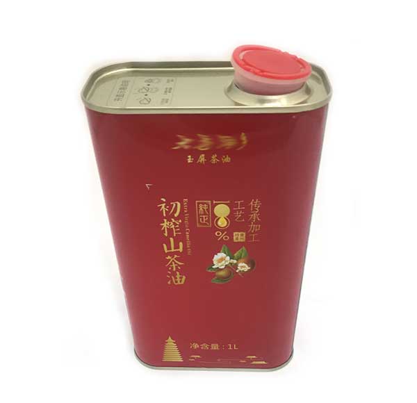 1L冷榨山茶油鐵罐